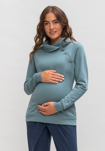 Umstands- und Stillsweater Bio-Baumwolle & TENCEL™ goblin blue