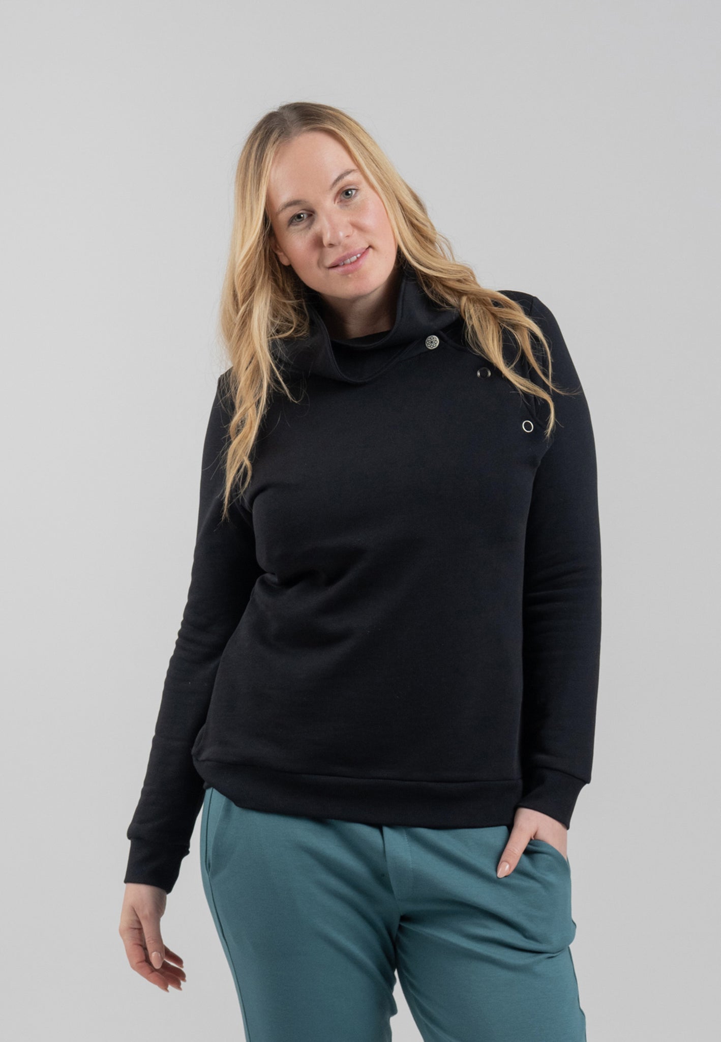 Umstands- und Stillsweater Bio-Baumwolle & TENCEL™ black