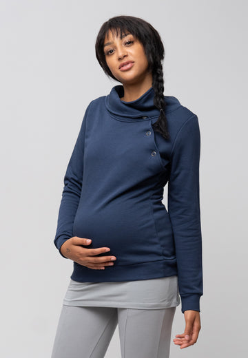 Umstands- und Stillsweater Bio-Baumwolle & TENCEL™ dressblues